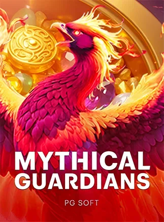 ภาพปกเกม Mythical Guardians ค่าย PG (ฟีนิกซ์สีทองสีแดง) ประกอบหัวข้อซื้อฟรีสปิน PG